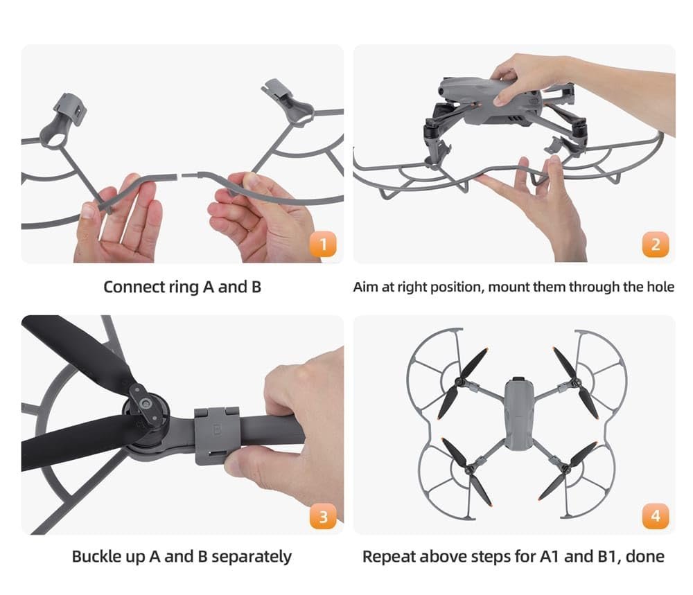 Propeller Guard For Dji Mavic Air 3/ 3S Wings Scratch Protector integrated Guard Protection Accessories - Image 6