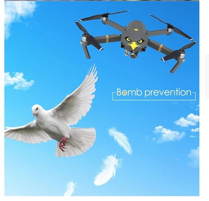 Stickers Bird Attack Prevention for DJI Mavic Mini/Mini 2/ Mavic 2 pro/Mini 3 Pro/Mavic Air 2s, Mobile Phone, Laptop 3M Decal Skin Stickers(1 Pair) - Image 6