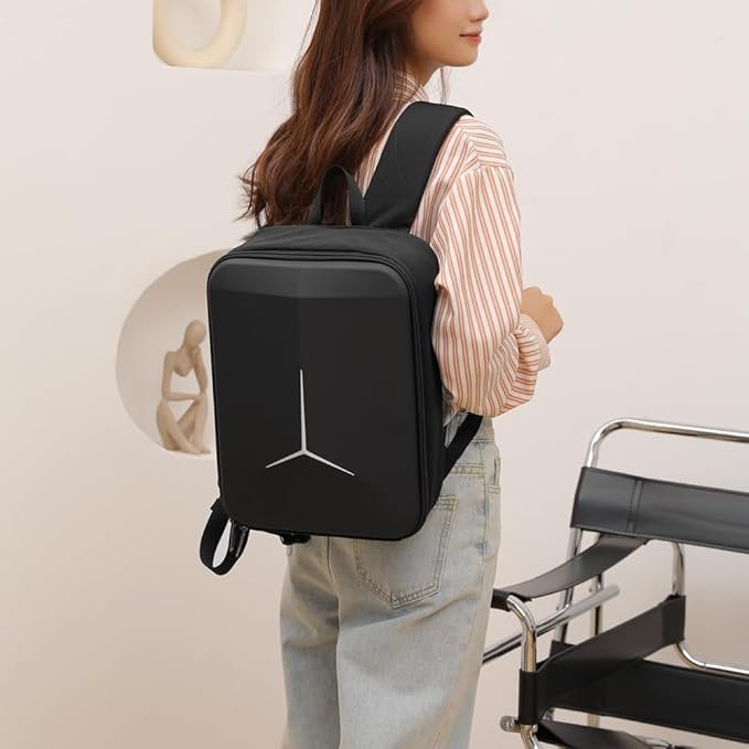 Nylon Carrying Case Bag For Dji Mini 4 Pro & Accessories, Compact Bike Travel Protection With Eva Foam Backpack (Black) - Image 5