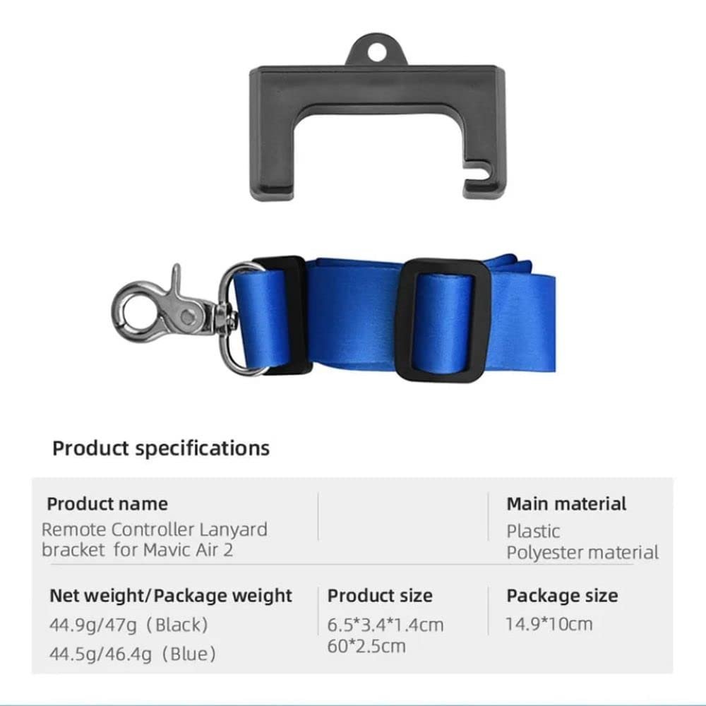 Neck Strap For Dji Flip, Neo, Mini 2, Mavic Air2, Air 2s, Mavic 3 N1RC/ N2RC/ N3RC Remote Controller Safety Holder Accessories (Black) - Image 4