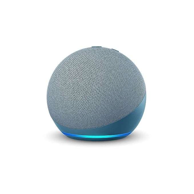 Echo Dot (4th Gen, 2020 release)| Smart speaker with Alexa (Blue)