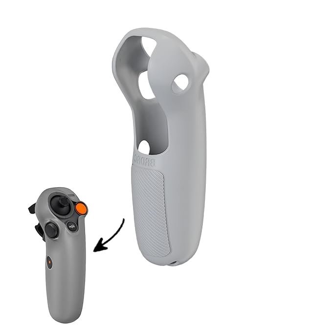 Silicone Cover Case for DJI Avata 2/ Neo Motion Remote Controller 3 Scratch Protection Assessories (Grey/Black)