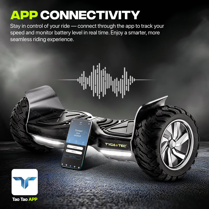 TYGATEC T6 + Off-Road SUV Hoverboard App Connectivity (Black Color) - Image 8
