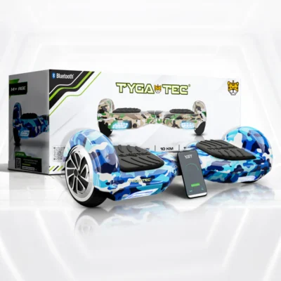 TYGATEC T2 + Auto Balancing Hoverboard App Connectivity - Military Blue