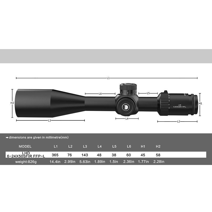 DISCOVERY LHD 6-24X50 SFIR FFP-L - Image 2