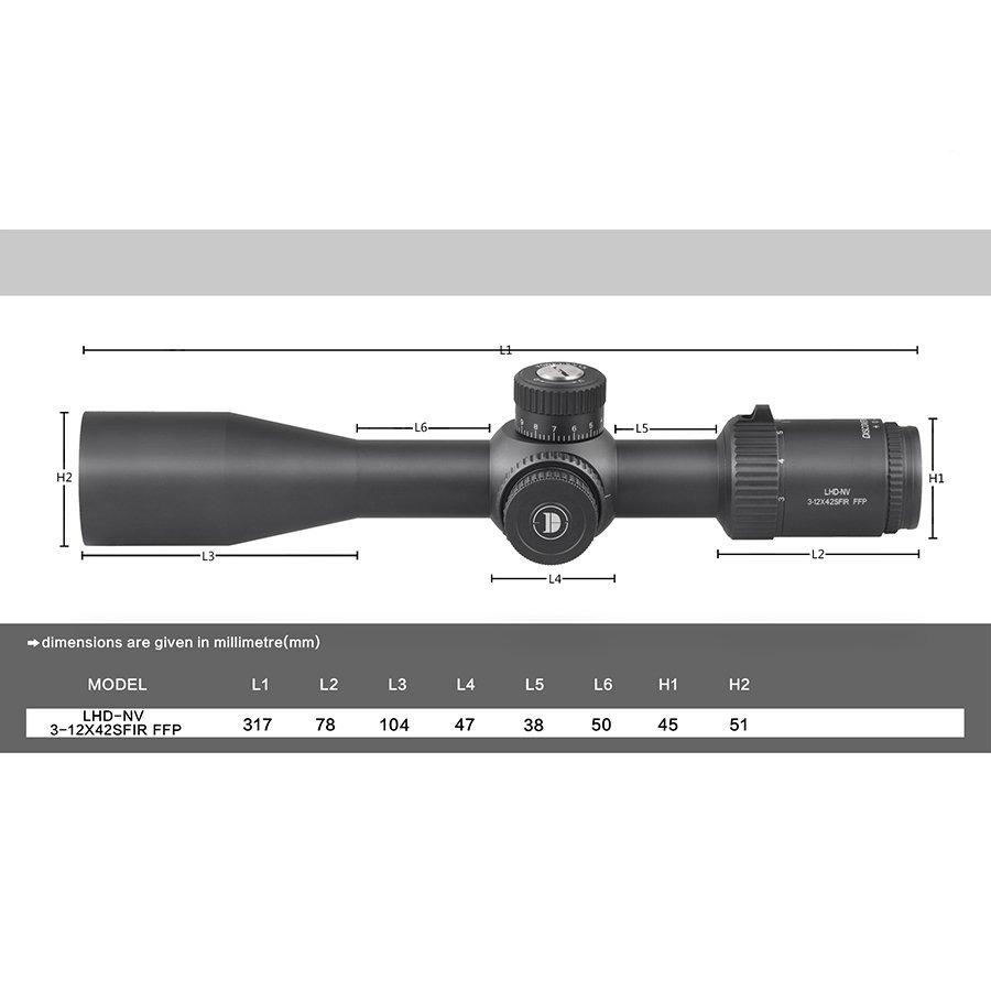 DISCOVERY LHD-NV 3-12X42 SFIR FFP - Image 2
