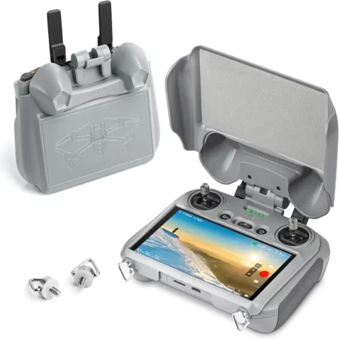 DJI RC2 Remote Sleeve Cover and Sunhood Shade Protector, 2 in 1 Protection Cover