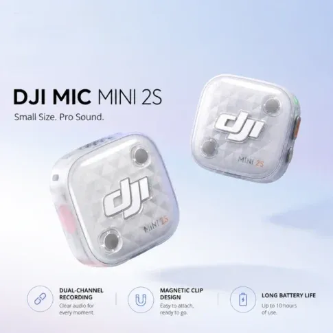 DJI Mic Mini 2S Camera Combo with Internal Recording (2 TX + 1 RX + Charging Case) - Image 5