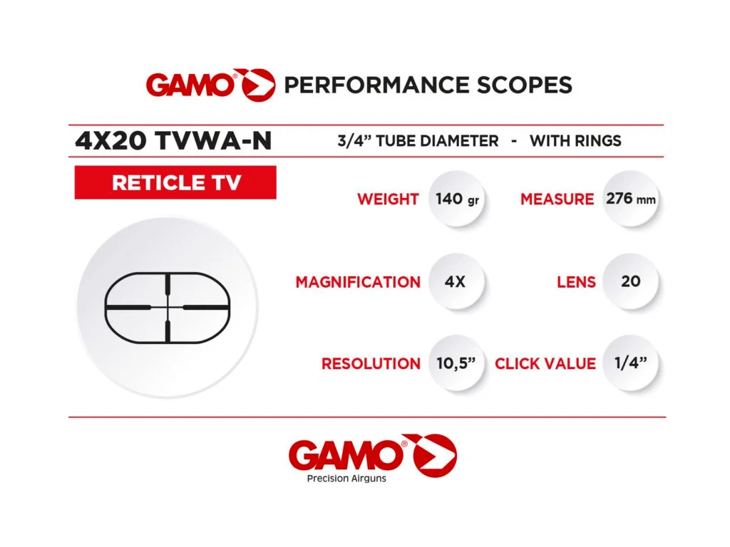 GAMO 4X20 TV/WA - Image 2